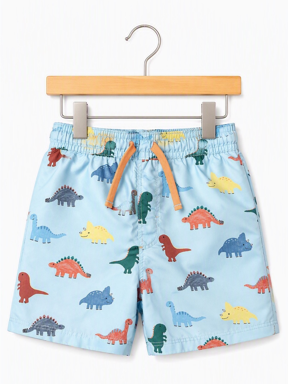 H&M Infant Boys All Over Dinosaur Print Swim Trunks Size 6-12M Pastel Summer